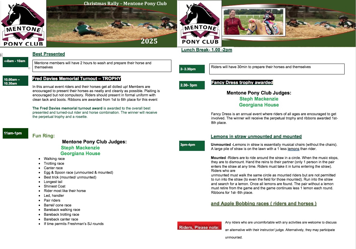 Rally Plan